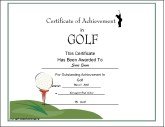 golf certificate 2 10 from 41 votes golf certificate 1 10 from 80 ...