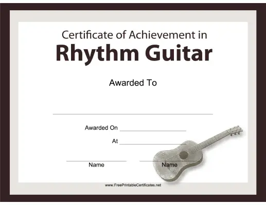 Rhythm Guitar Instrumental Music