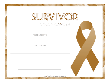Survivor of Colon Cancer