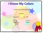 I Know My Colors