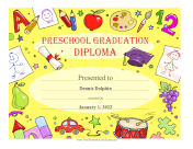 Preschool Graduation Diploma