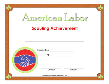 American Labor Badge