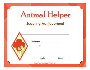 Animal Helper Badge