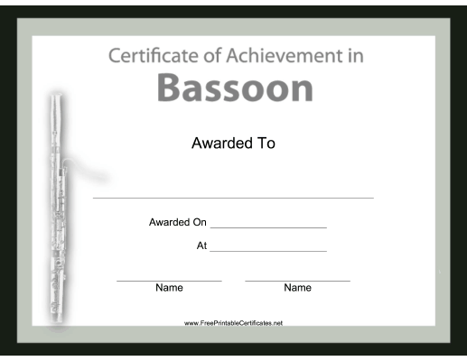 Bassoon Instrumental Music