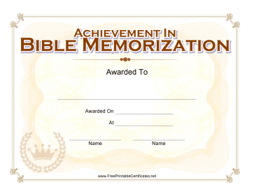 Bible Memorization