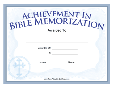 Bible Memorization Cross