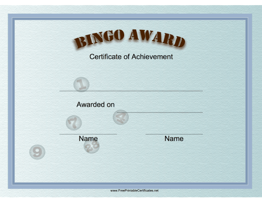 Bingo Award