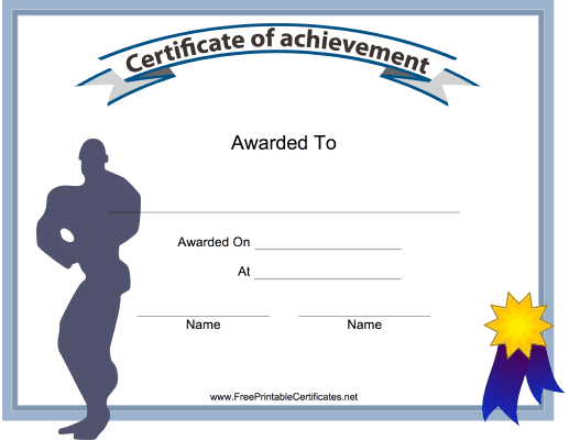 Male Body Building Achievement