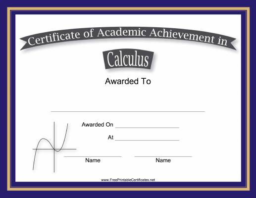 Calculus Academic