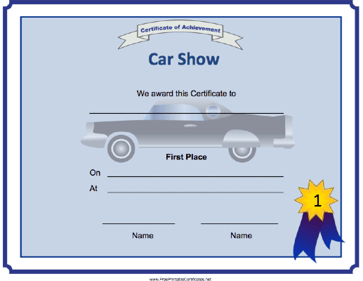 Car Show 1st Place