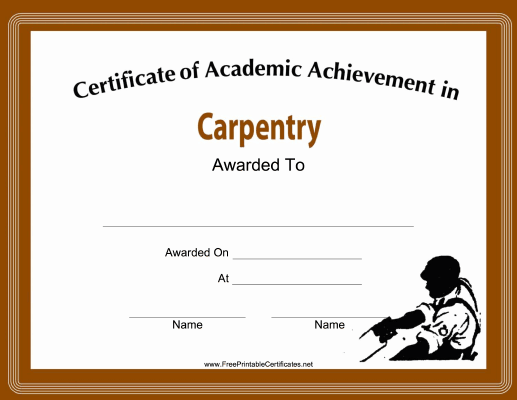 Carpentry Academic