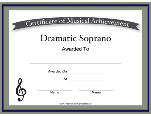 Dramatic Soprano Vocal Music