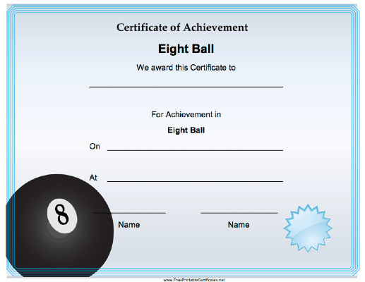 Eight Ball Achievement