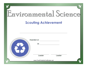 Environmental Science Badge