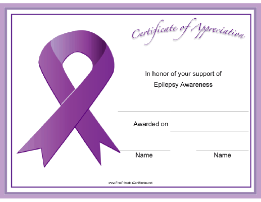 Epilepsy Awareness Ribbon