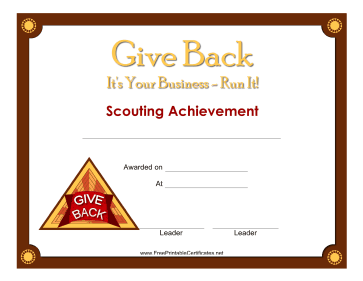 Give Back Badge