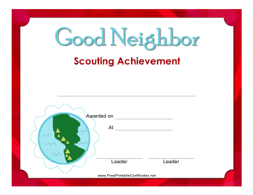 Good Neighbor Badge