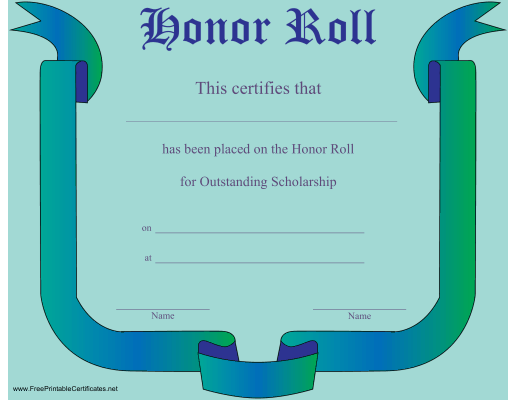 Honor Roll