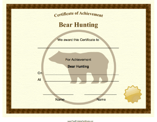 Hunting Bear Achievement