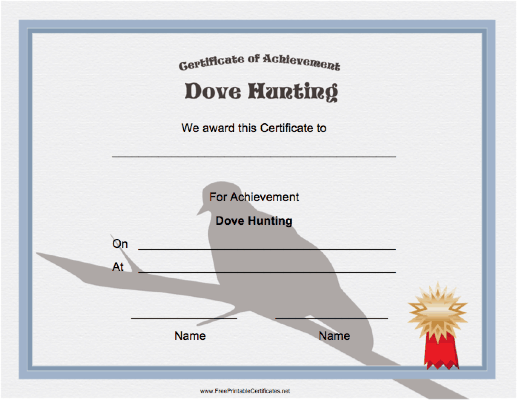 Hunting Dove Achievement