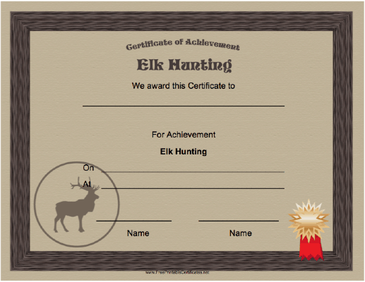 Hunting Elk Achievement