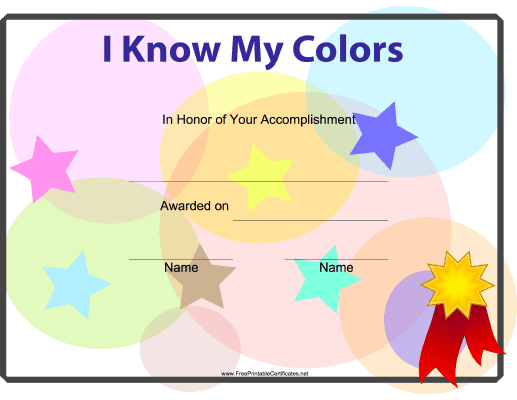 I Know My Colors