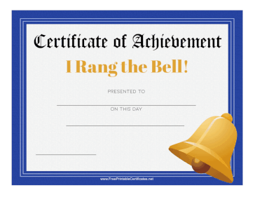 I Rang The Bell