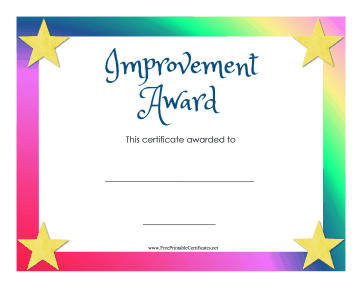 Improvement Award