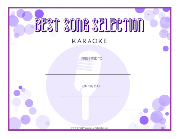 Best Karaoke Song Selection