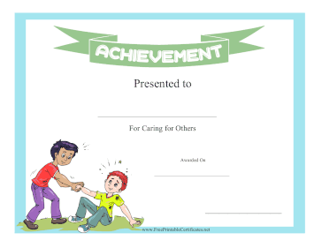 Kids Achievement Award Caring