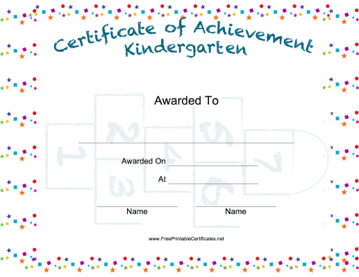 Kindergarten Achievement