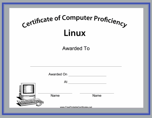 Linux Computer Proficiency