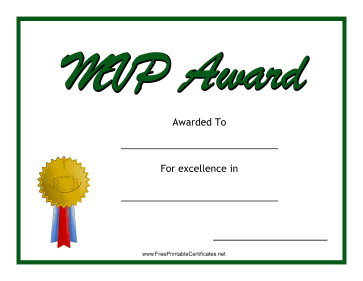 MVP Award Football