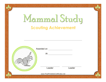 Mammal Study Badge