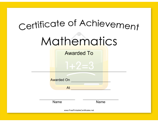 Math Achievement