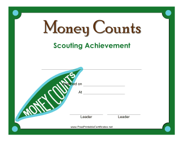 Money Counts Badge