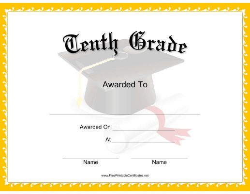 Mortarboard Grade 10