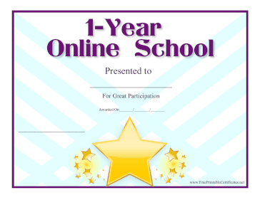 Online School Anniversary