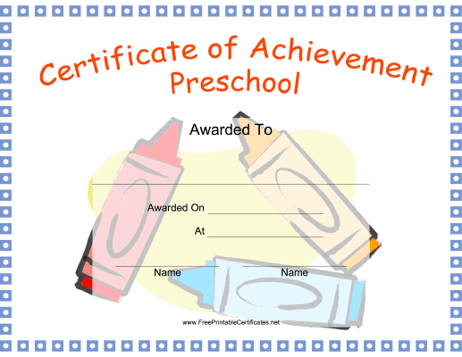 Preschool Achievement