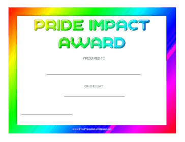 Pride Impact Award