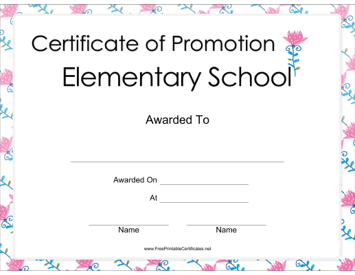 Promotion Elementary School