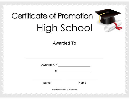 High School Promotion