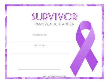 Survivor of Pancreatic Cancer