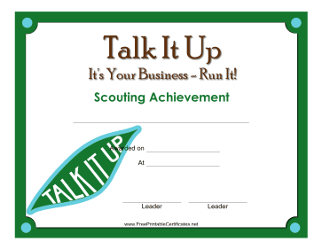 Talk It Up Badge