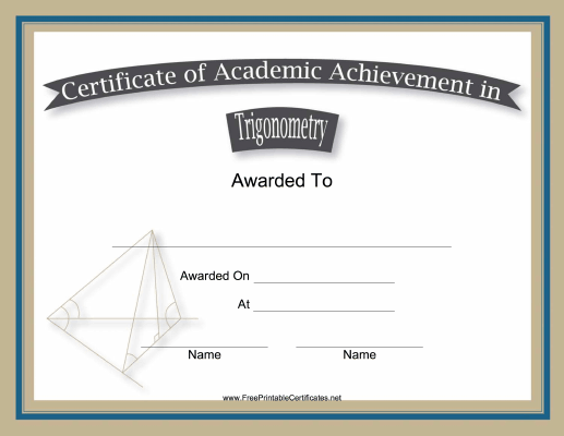 Trigonometry Academic