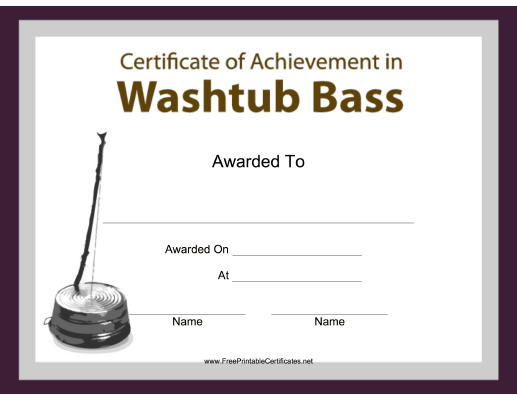 Washtub Bass Instrumental Music