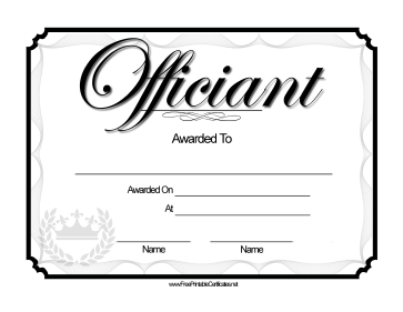 Wedding Officiant