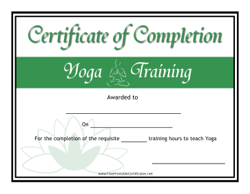 Yoga Certification