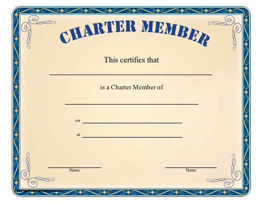 Charter Member