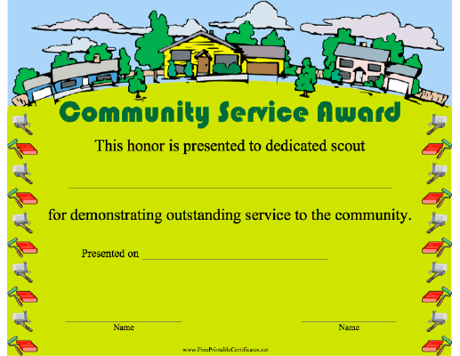 Community Service Award